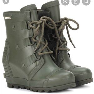 Sorel Joan Rain Wedge Boots